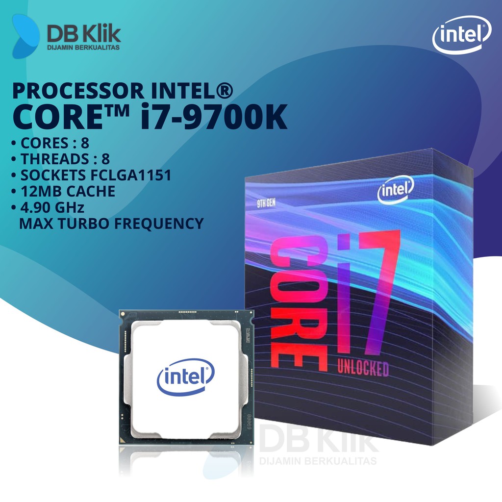 Jual Processor Intel Core I7-9700K Box | Shopee Indonesia