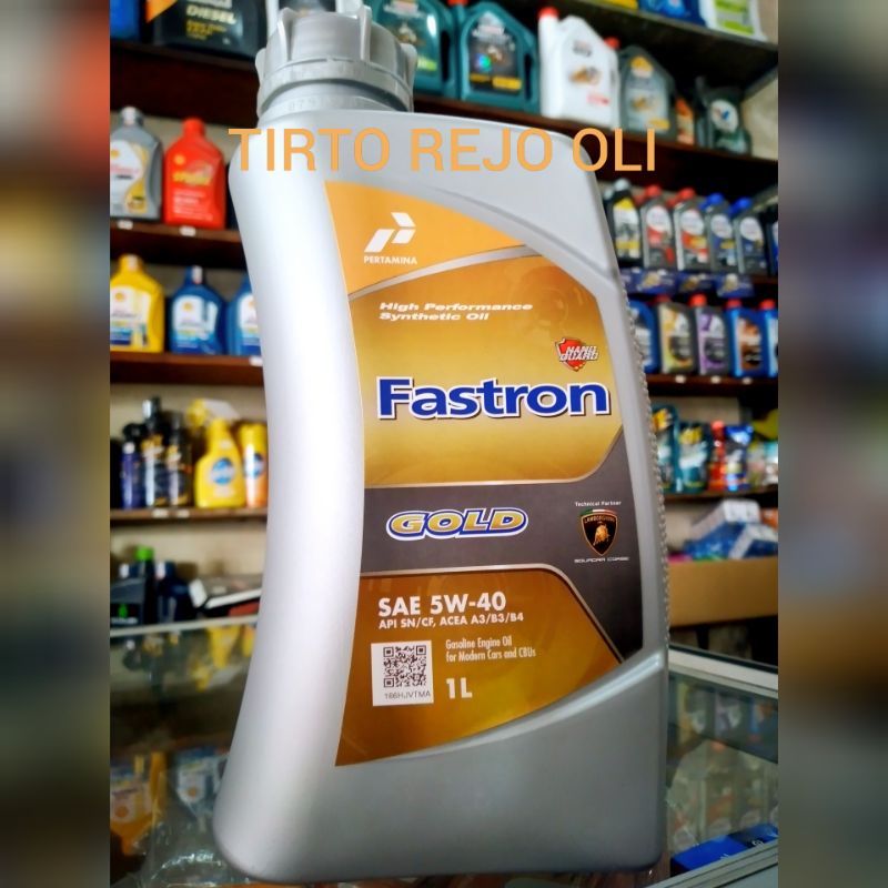 Jual PERTAMINA FASTRON GOLD 5W 40 1L | Shopee Indonesia