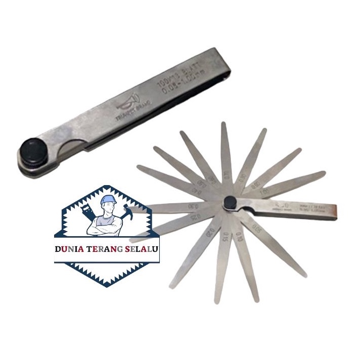 Jual Feeler Gauge TRUMPET BRAND Alat Pengukur Celah Lubang Set Lengkap Filler Gauge Fuler