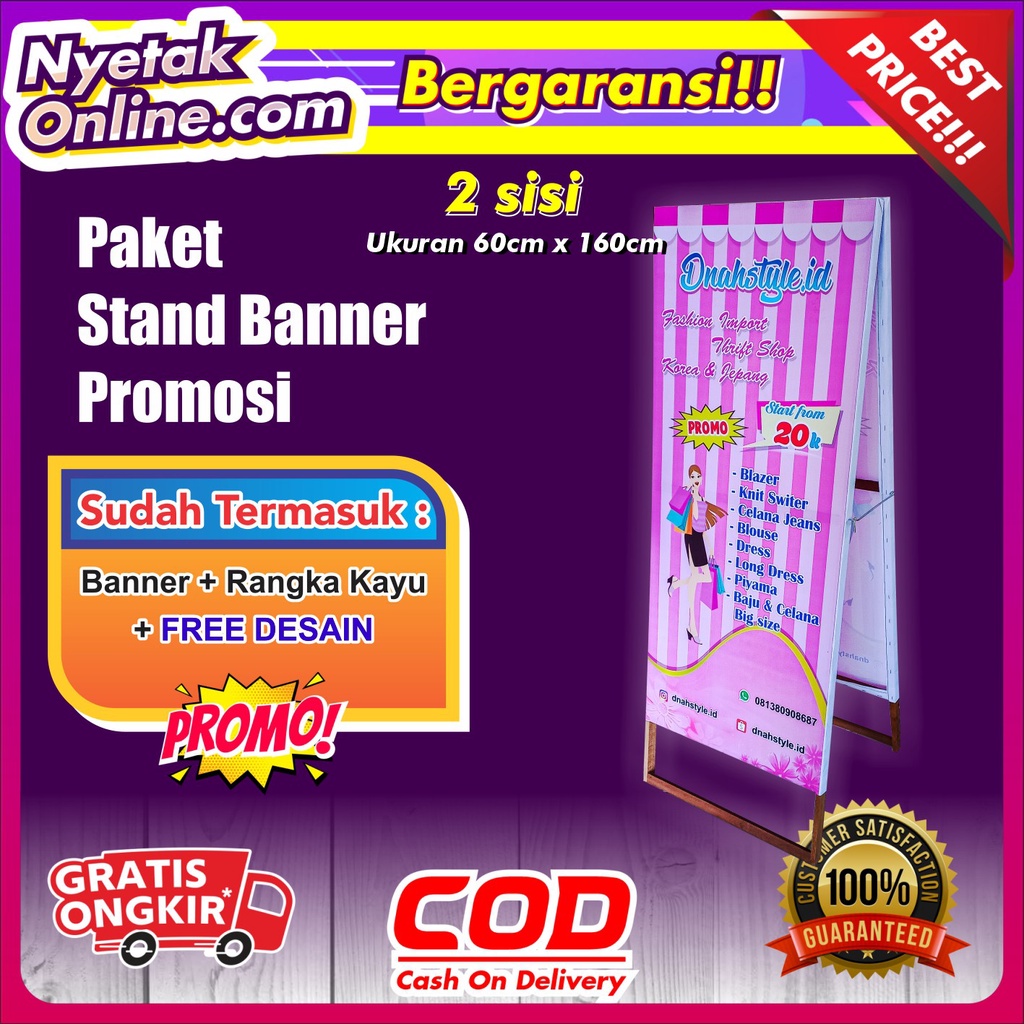 Jual PAKET STAND BANNER PROMOSI / STAND BANNER PINGGIR JALAN / STAND ...