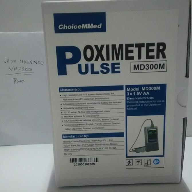 Jual Choicemmed Pulse Oximeter MD300M Oxymeter handheld Shopee