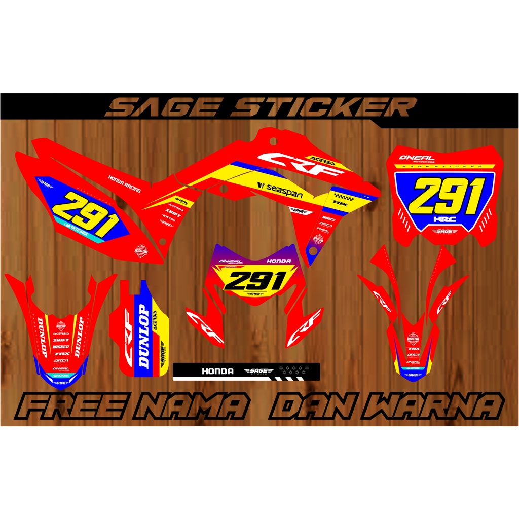 Jual DECAL CRF 150 L KLX WR GORDON BF DTRACKER DESAIN