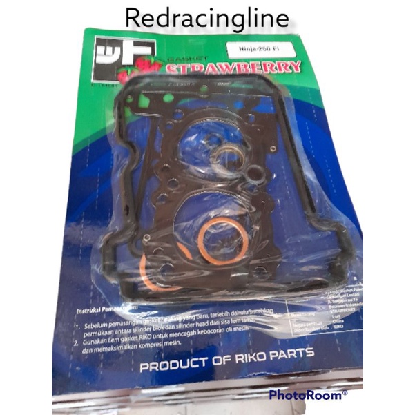 Jual PAKING TOP SET + KARET HEAD Kawasaki NINJA 250 F1 RIKO | Shopee ...