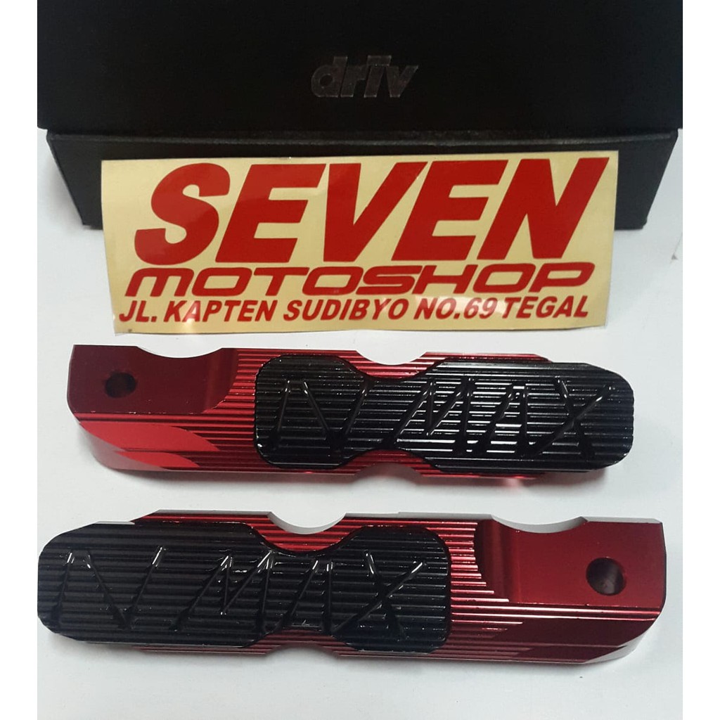 Jual FOOTSTEP BELAKANG CNC NMAX DRIV RED | Shopee Indonesia