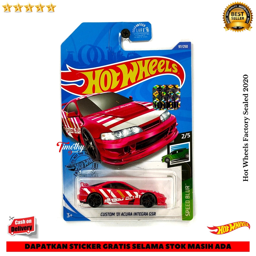 Jual Hot Wheels Factory Sealed 2020 Custom 01 Acura Integra GSR Merah Shopee Indonesia