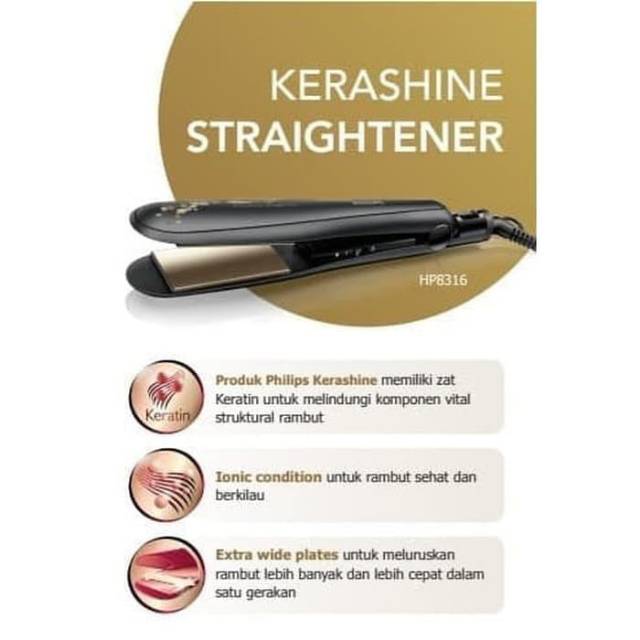 Jual Catokan Rambut Philips Hair Straightener Kerashine 38 Watt