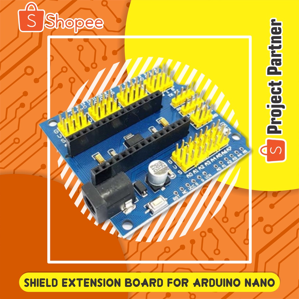 Jual Shield I/O Expansion Shield Extension Board For Arduino Nano ...