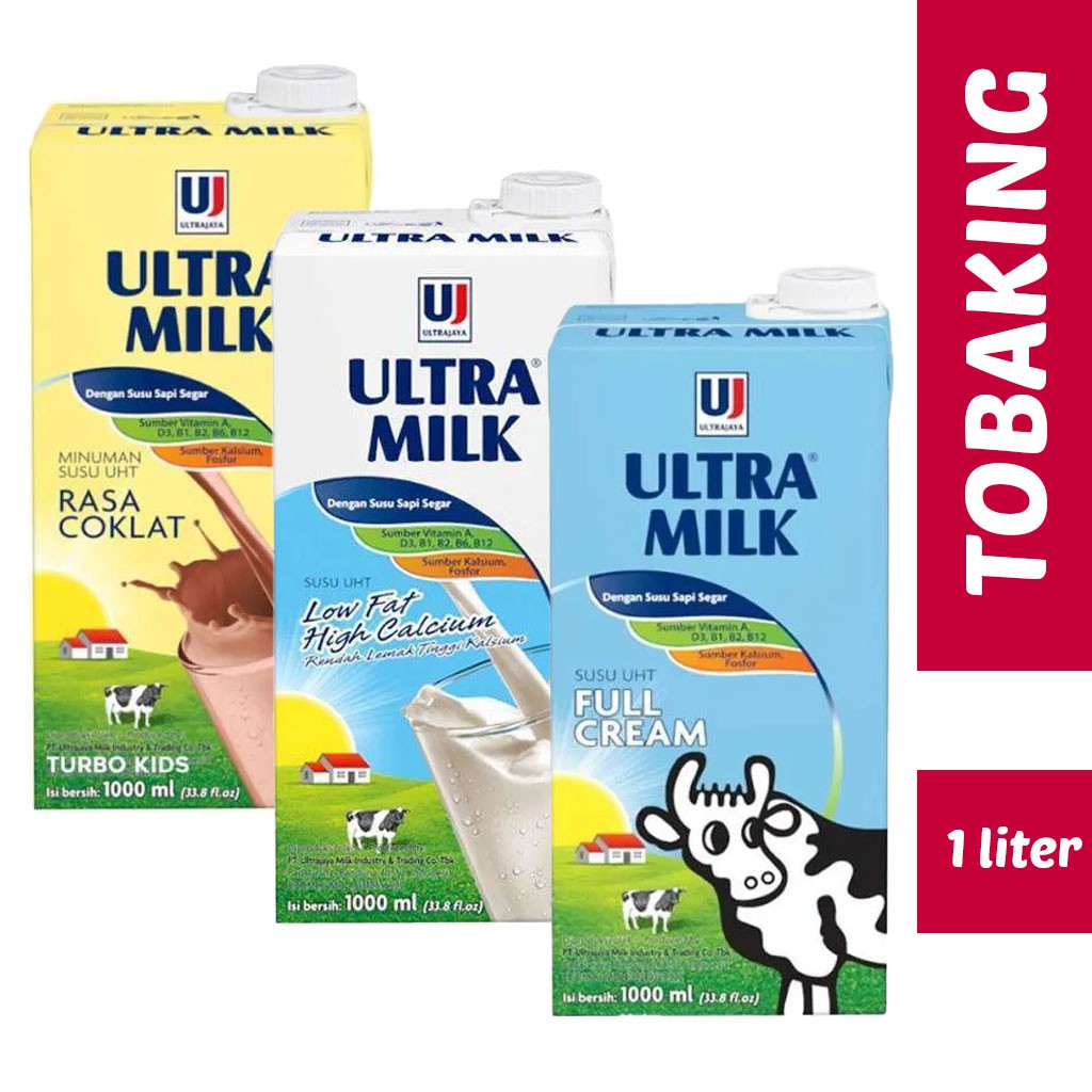 Jual Ultra Milk Coklat 1 liter Susu UHT Chocolate Full Cream | Shopee