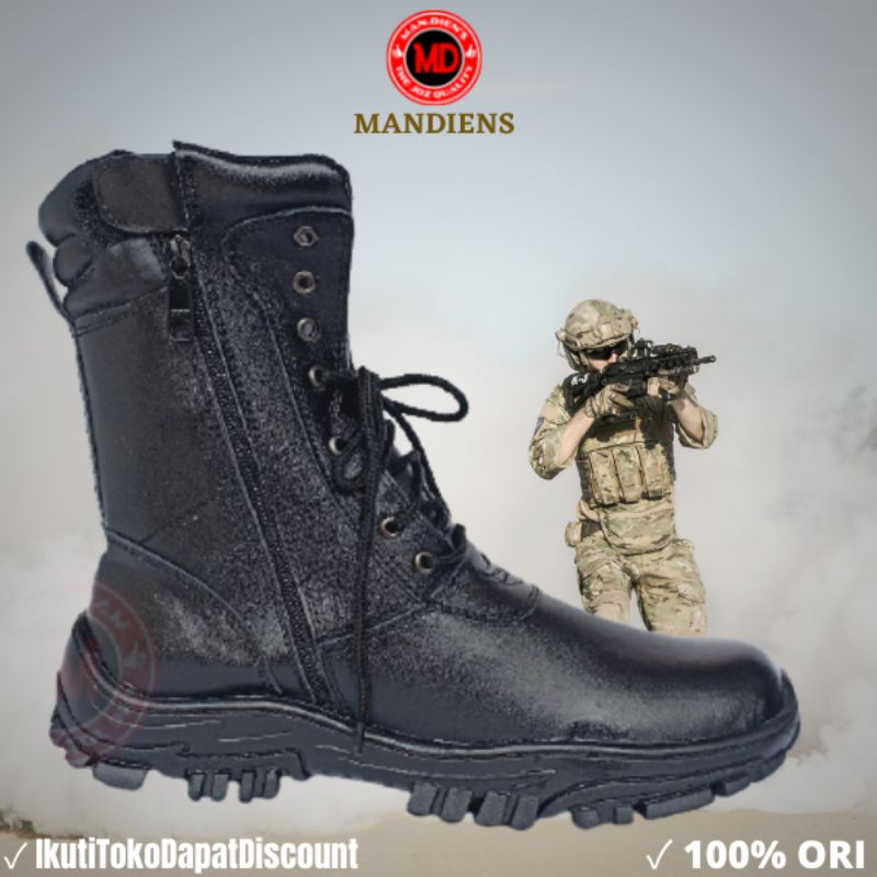 Jual Mandiens Sepatu Pdl Tni Polri Kulit Sapi Asli Model Pdl Jatah