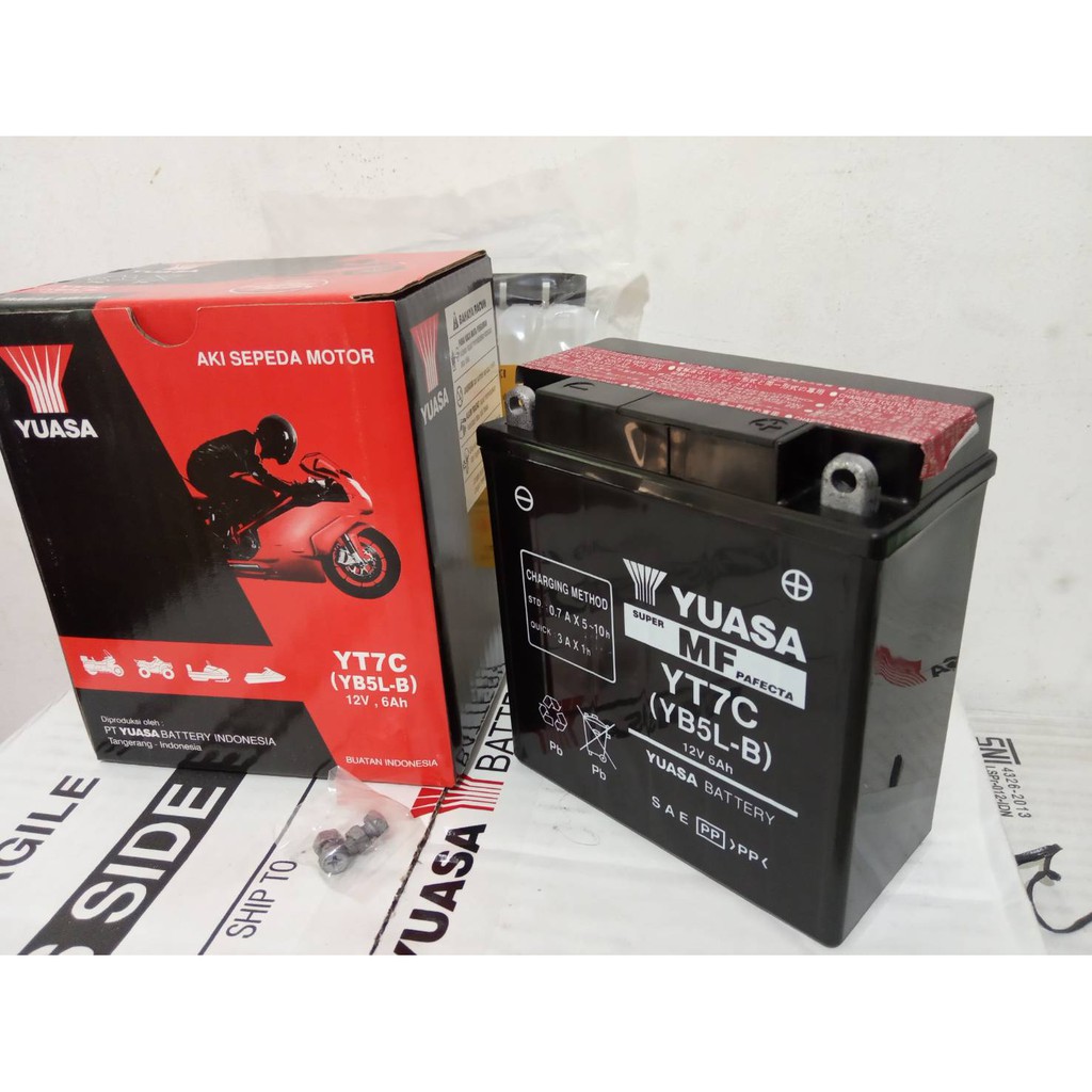 Jual Aki motor Yamaha Mio Sporty YT7C Yuasa Accu kering | Shopee Indonesia