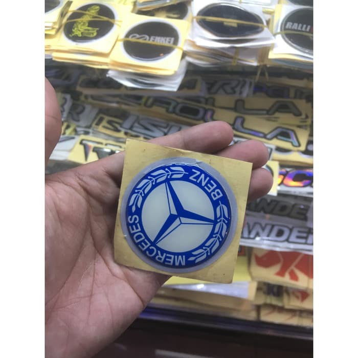 Jual Emblem Sticker / stiker Timbul Logo MERCY Dop Velg mobil ...