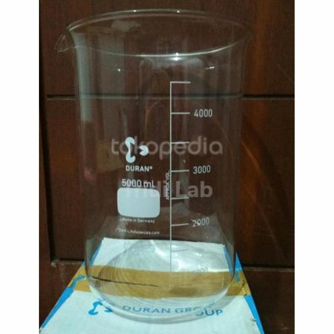 Jual Duran Beaker Glass 5000ml Low Form Gelas Kimia Kaca Kapasitas 5l Shopee Indonesia 8724