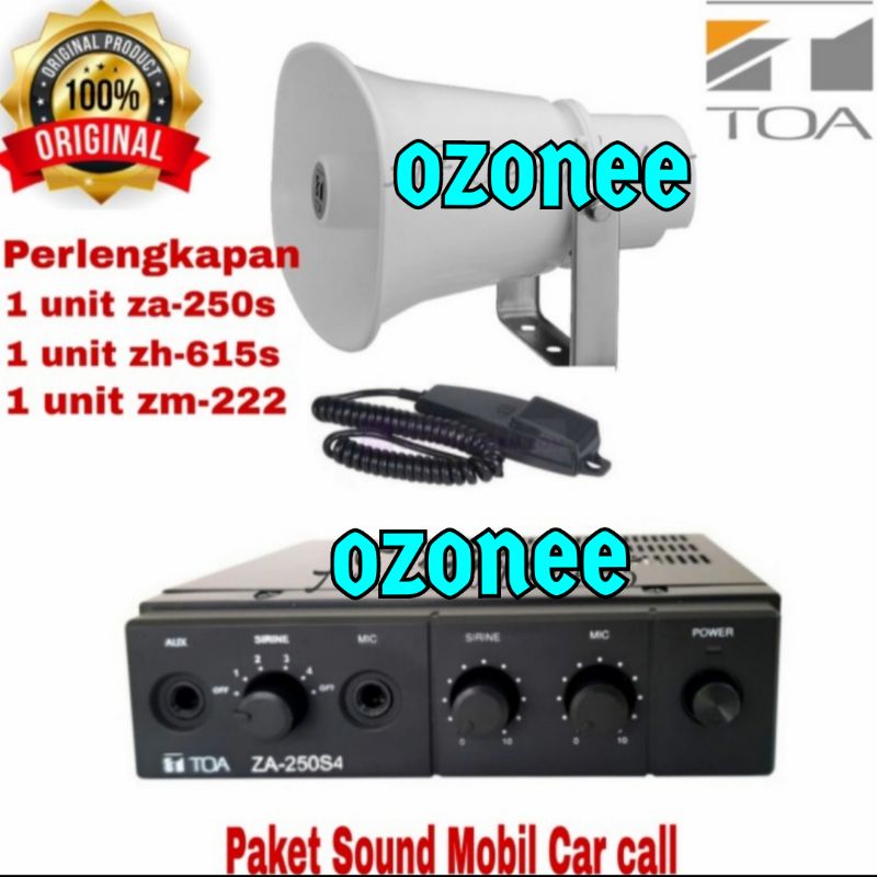 Jual PAKET AMPLI TOA 250 S DAN SPEAKER HORN TOA ZH 615S ORIGINAL