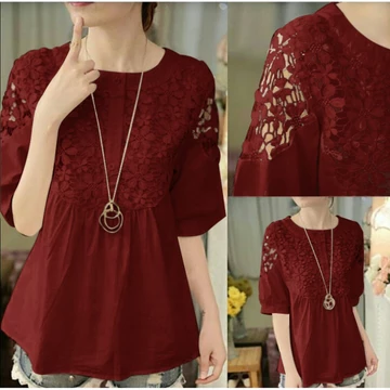 Fwg Blouse Bronita Atasan Blouse Korea Style Baju Wanita Model Baru Blouse