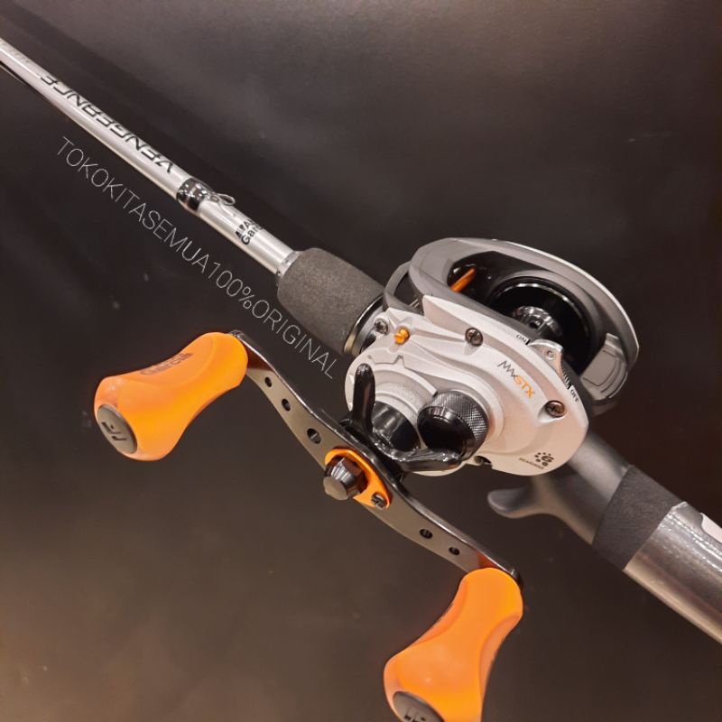 Abu Garcia Max STX Casting Combo  1,98m Rute, 10-40g, Baitcasting Rolle  Linkshndig  Angel-Set Baitcast Rolle Linkshand