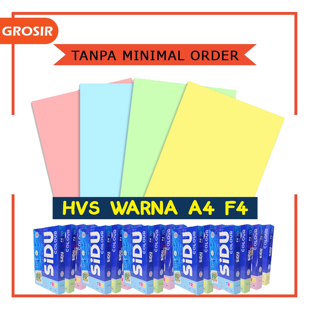 Jual Kertas Hvs Warna Gsm A F Shopee Indonesia