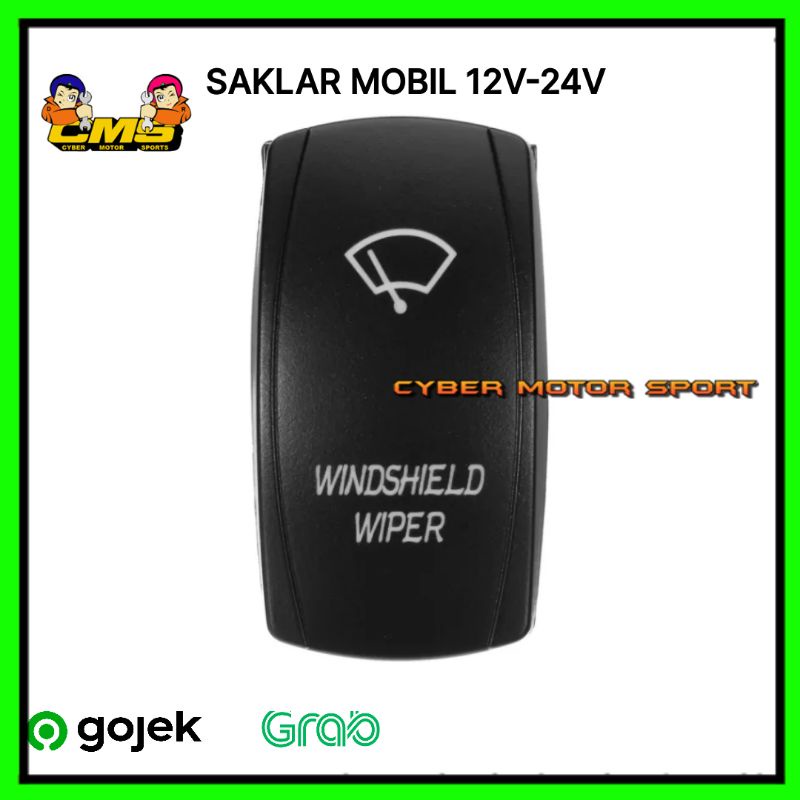 Jual Saklar mobil 12v 24v switch on off universall. switch wiper ...