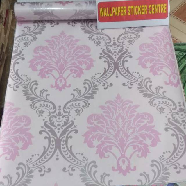Jual BATIK PINK SOFT Wallpaper sticker dinding batik ELEGAN ukuran 45 ...