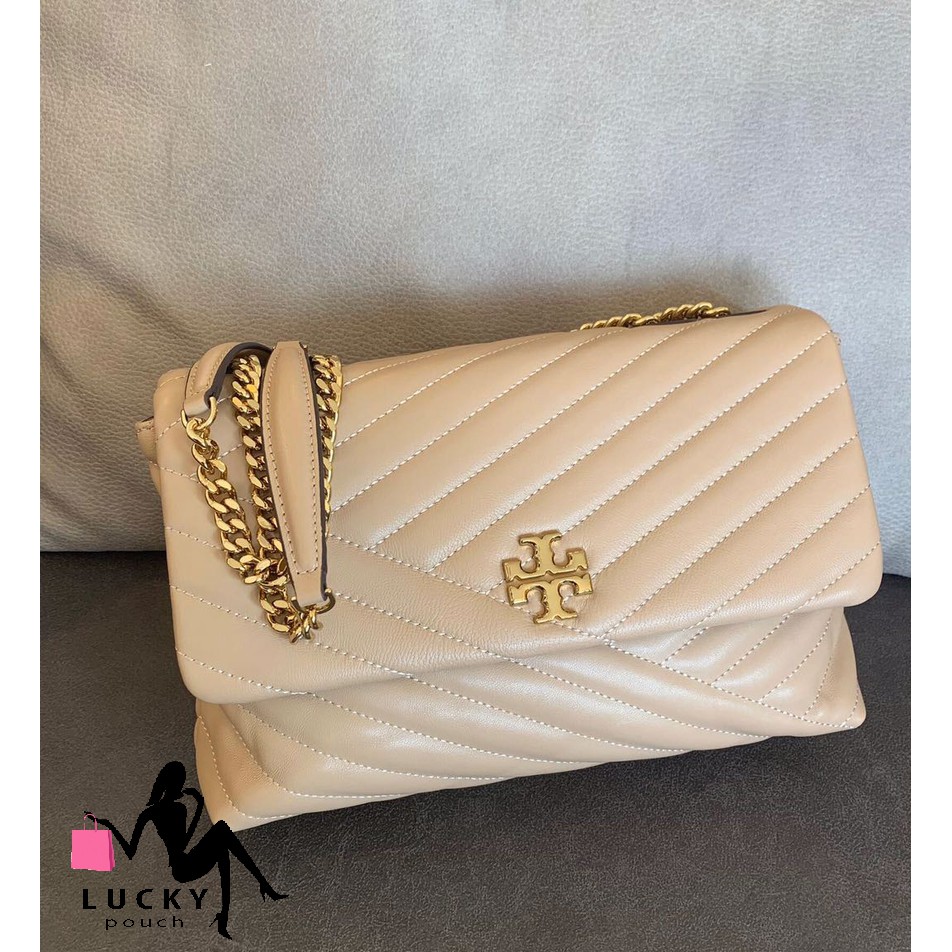 Jual TORY BURCH KIRA CHEVRON DEVON SAND - Jakarta Pusat