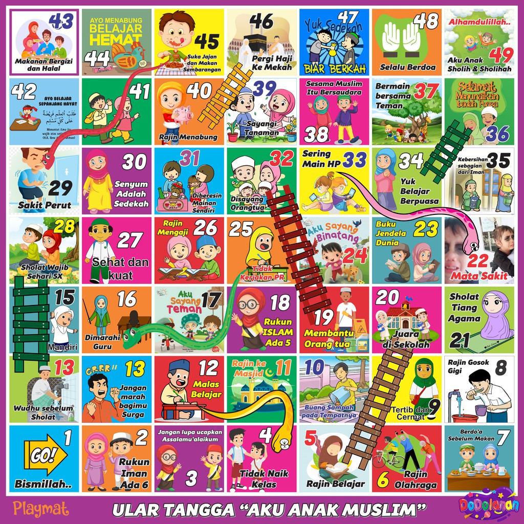 Jual Ular Tangga Raksasa seri Anak Muslim | Shopee Indonesia