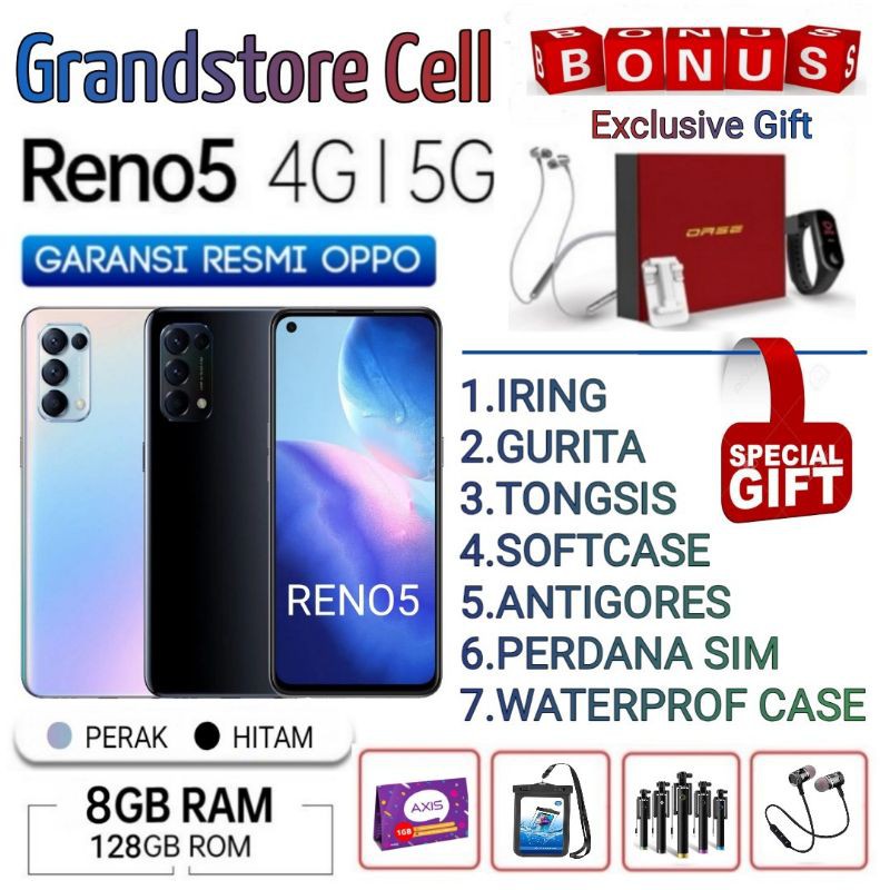 Jual OPPO RENO 5 RAM 8/128 GB | OPPO RENO5 5G RAM 8/128 GB GARANSI ...