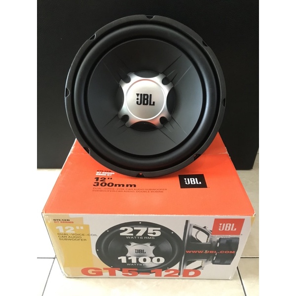 Jual subwoofer JBL GT5 12D 12 inchi double double coil