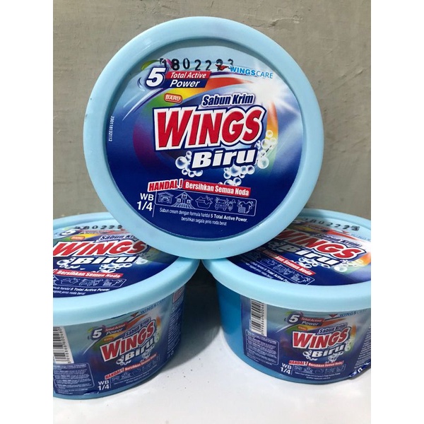 Jual Sabun Cream Wings Biru /Sabun Colek Cepuk 200gr/Sabun Colek ...