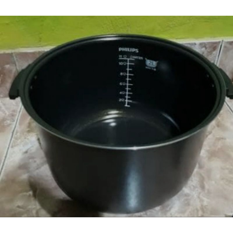 Jual PHILIPS TEPLON/PANCI/INNER POT HITAM LUAR DAN DALAM RICE COOKER HD ...