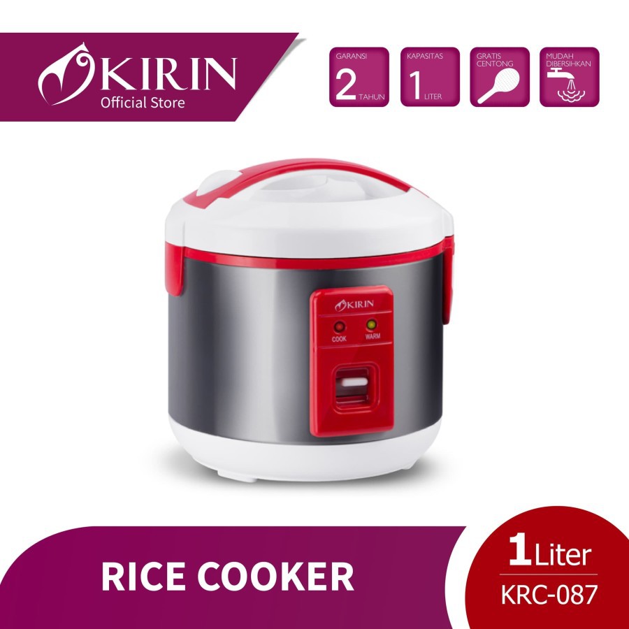 Jual Kirin Magic Com 1 Liter / Rice Cooker Kirin KRC 087 | Shopee Indonesia