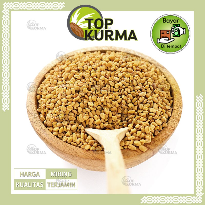 Jual Biji Kelabat 1kg Methi Seed Fenugreek Halba Promil Asi