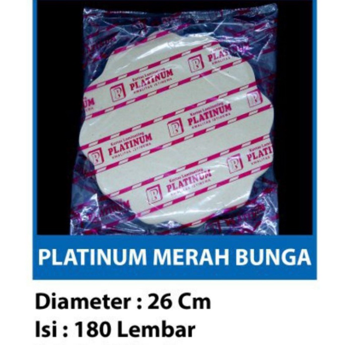 Jual Kertas Nasi Bulat Bunga Merek Platinum Isi Lembar Ekonomis Shopee Indonesia