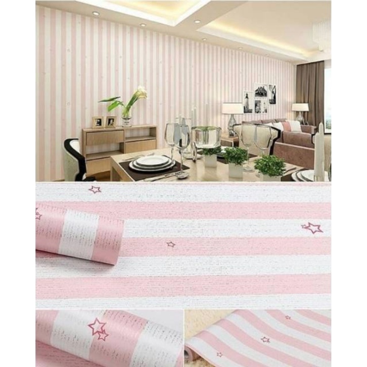 Jual Wallpaper Dinding Ukuran 45 Cm X 10 M Motif Batik Polos Emboss