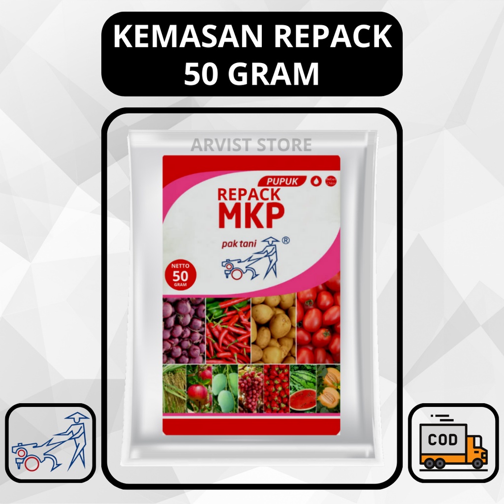 PUPUK MKP PAK TANI MONO KALIUM PHOSPHATE 50 GRAM KEMASAN REPACK SAPROTAN UTAMA