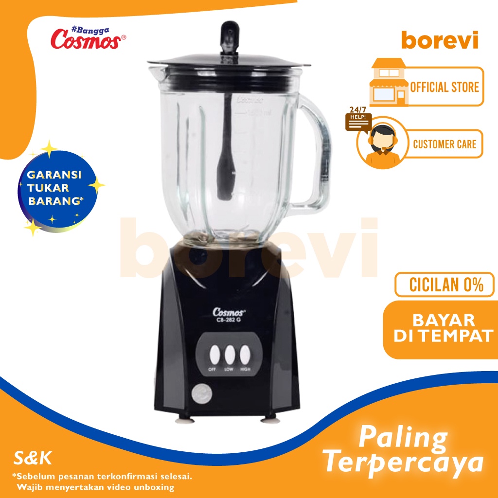 Jual BLENDER 3IN1 COSMOS CB 282G - BLENDER JUMBO 2L | Shopee Indonesia