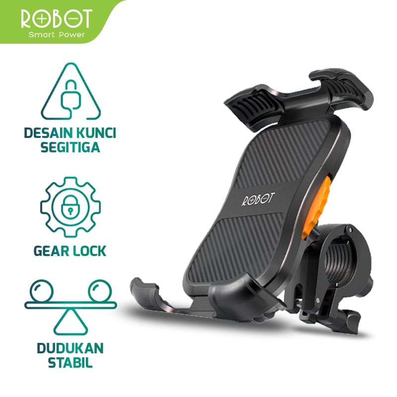Jual ROBOT RT-MH03 PHONE HOLDER SEPEDA MOTOR MOTORCYCLE STANG HANDLEBAR ...