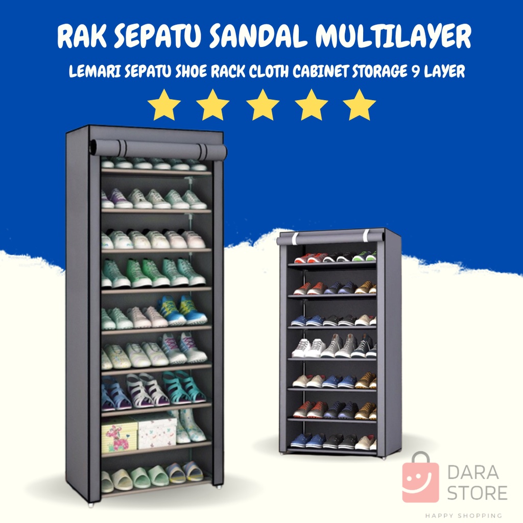 Jual Rak Sepatu Susun Anti Debu Rack Portable Plastik Transparan Tebal ...