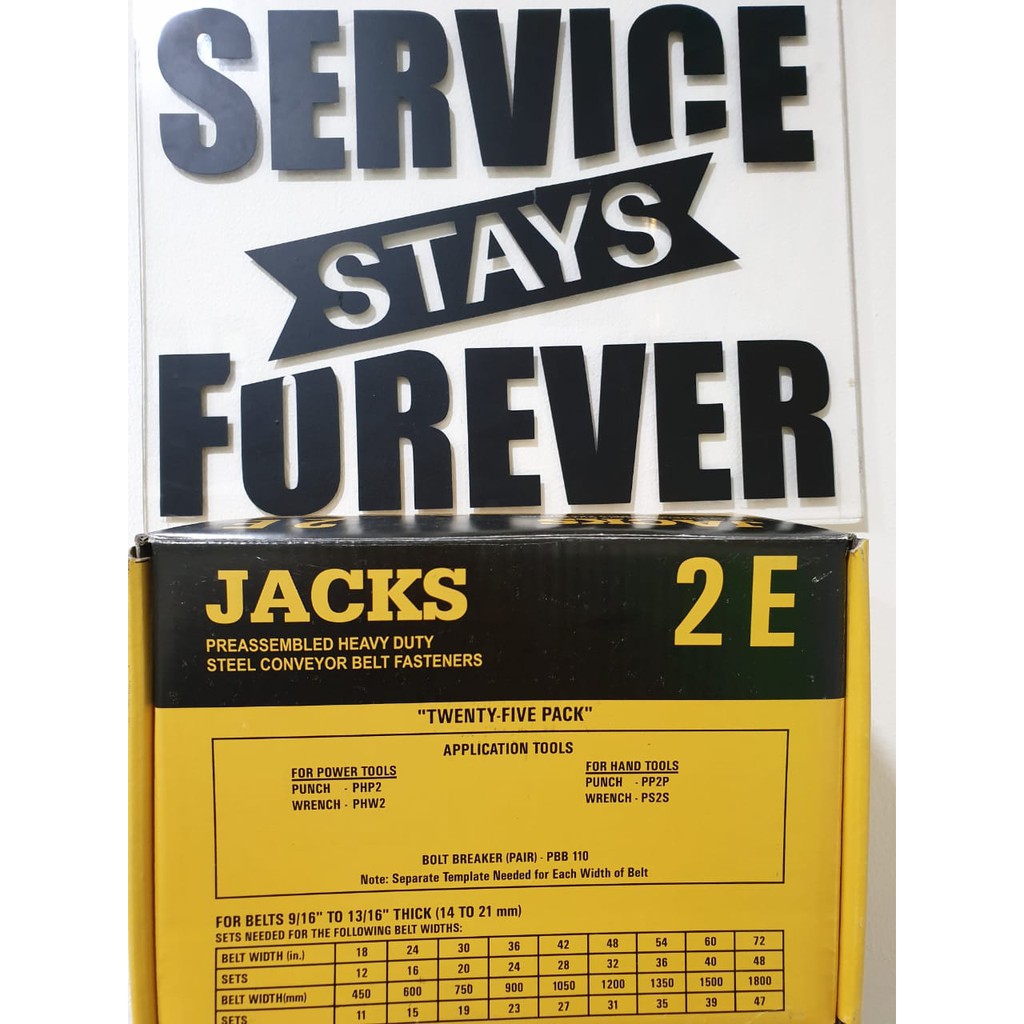 Jual JACKS SOLID PLATE FASTENER UK 2E ( Bukan Flexco KUALITAS SAMA ...