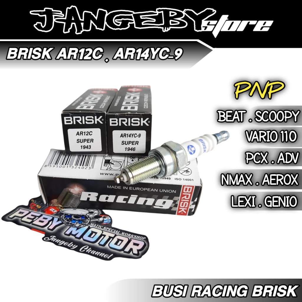 Jual Busi Brisk Racing Vario Pcx Beat Street New Beat Karbu Fi Scoopy Karbu Fi Original