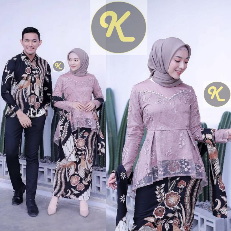 Jual Batik Couple Kebaya Modern Kebaya Tunangan Kebaya Wisuda Kebaya ...