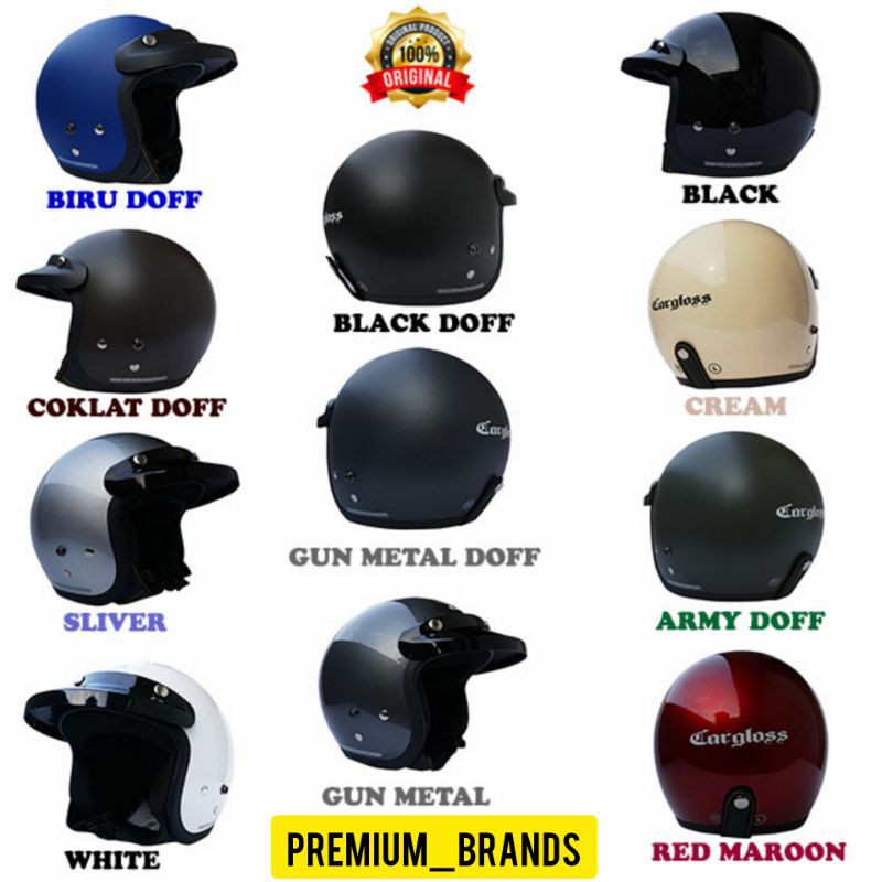 Jual Helm Cargloss Cfm Retro Klasik Ghotic Army Shopee Indonesia