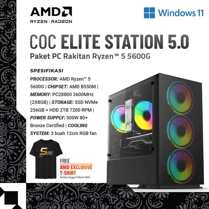 Jual Coc Elite Station Paket Pc Rakitan Ryzen G Shopee Indonesia