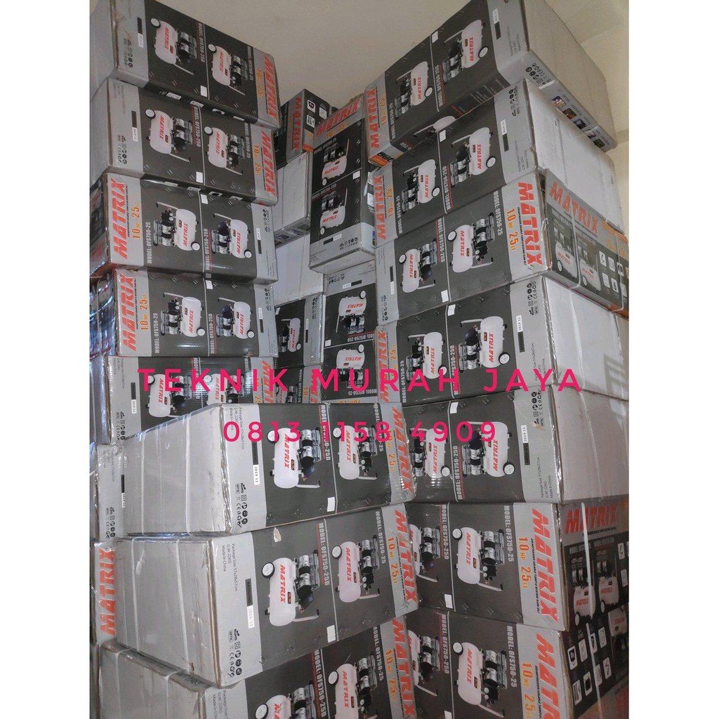 Jual Matrix OFS750-25 Compressor oiless 1hp 25liter pompa angin tanpa ...