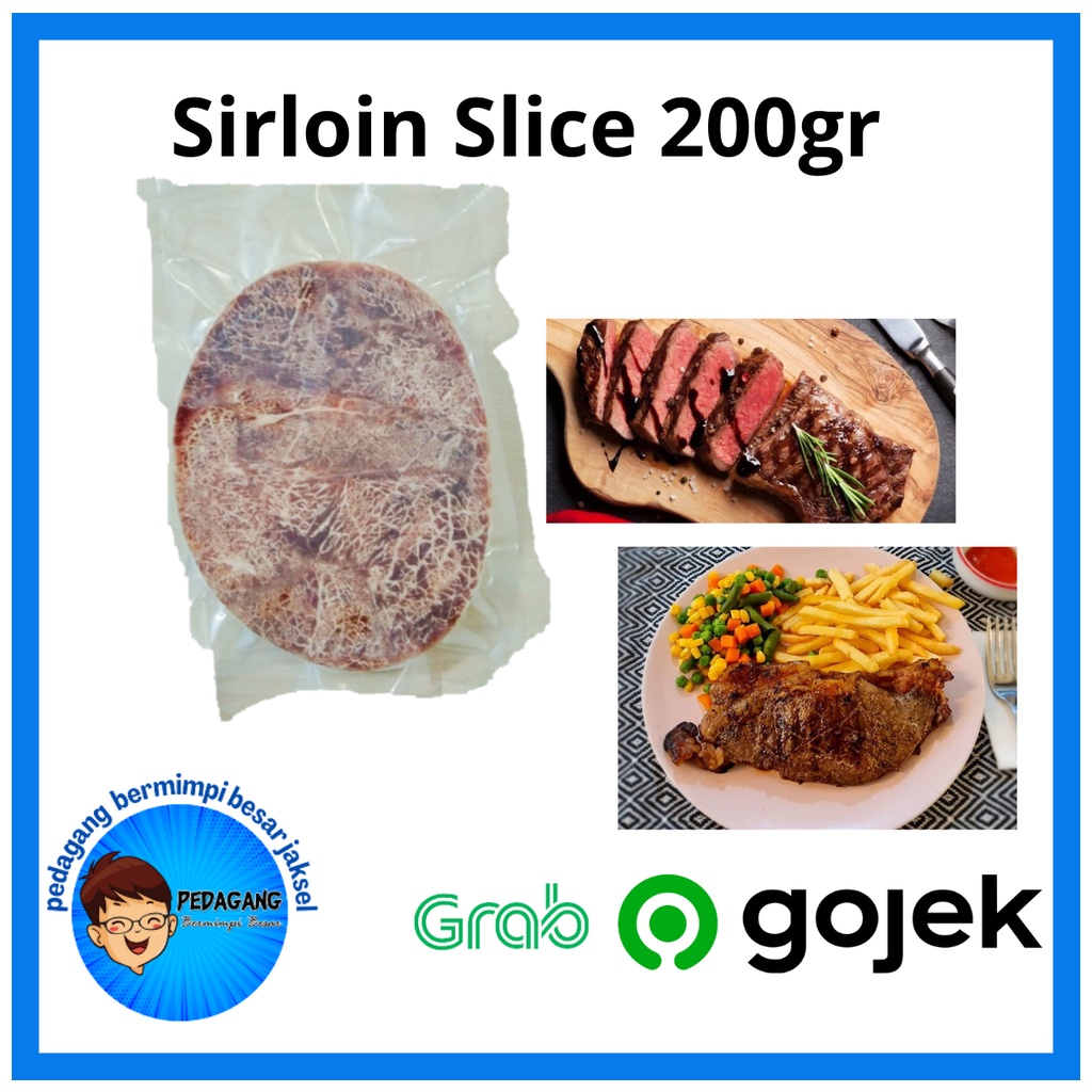 Jual Wagyu Sirloin 200gr Sirloin Meltique 200gr Sirloin Slice 200gr