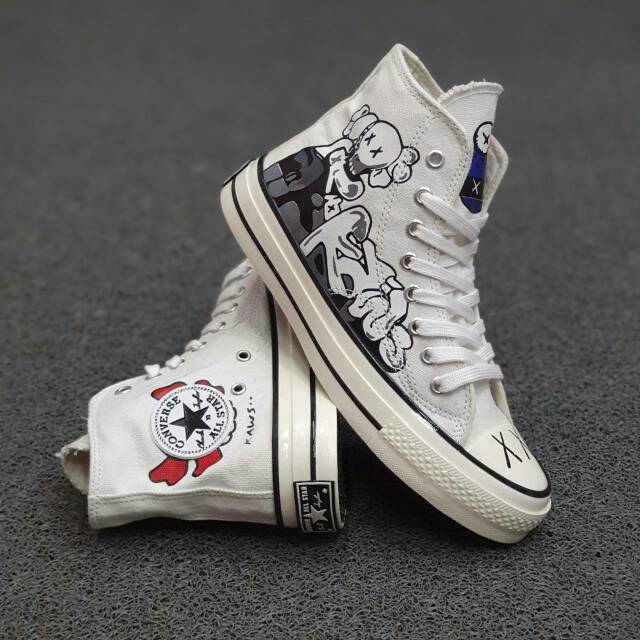 Jual Sepatu Converse 70s X Kaws High White Pria Wanita Super Premium