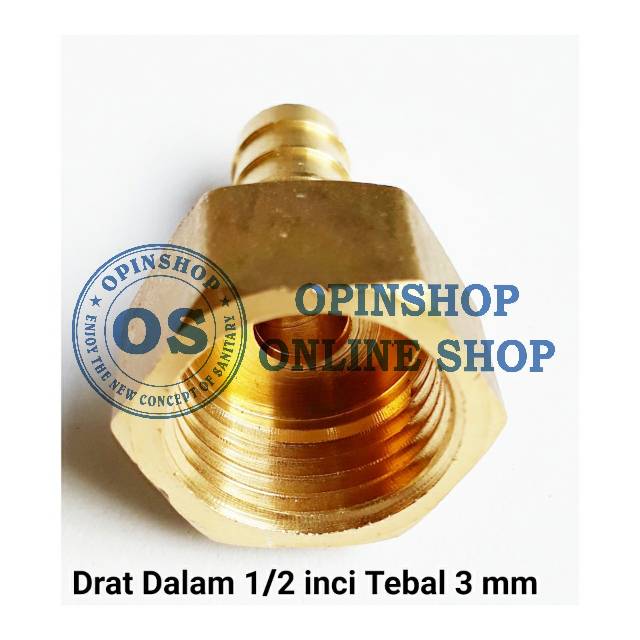 Jual Nepel Selang Gas Drat Dalam 0.5 inci F Cocok Buat Water Heater Gas |  Shopee Indonesia