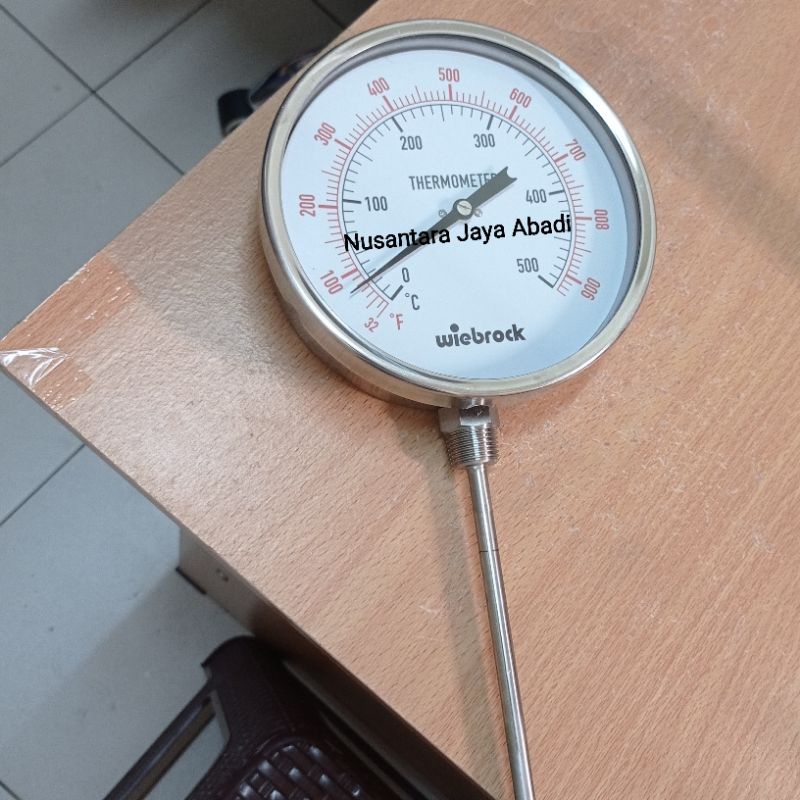 Jual Thermometer / Temperature Gauge Raket Stainless 6 