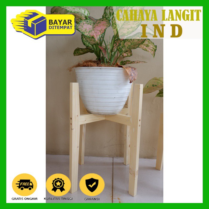 Jual Kaki Pot Kayu Standing Planter 50cn | Shopee Indonesia