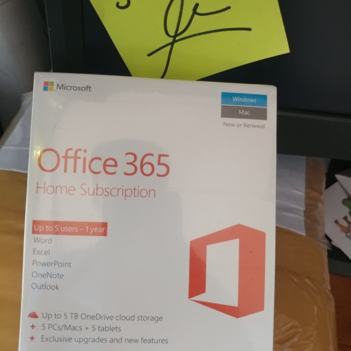 Jual MICROSOFT OFFICE 365 HOME PREMIUM 5 USER 1 YEAR ORIGINAL | Shopee ...