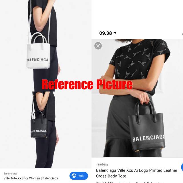 Balenciaga ville xxs tote hot sale bag