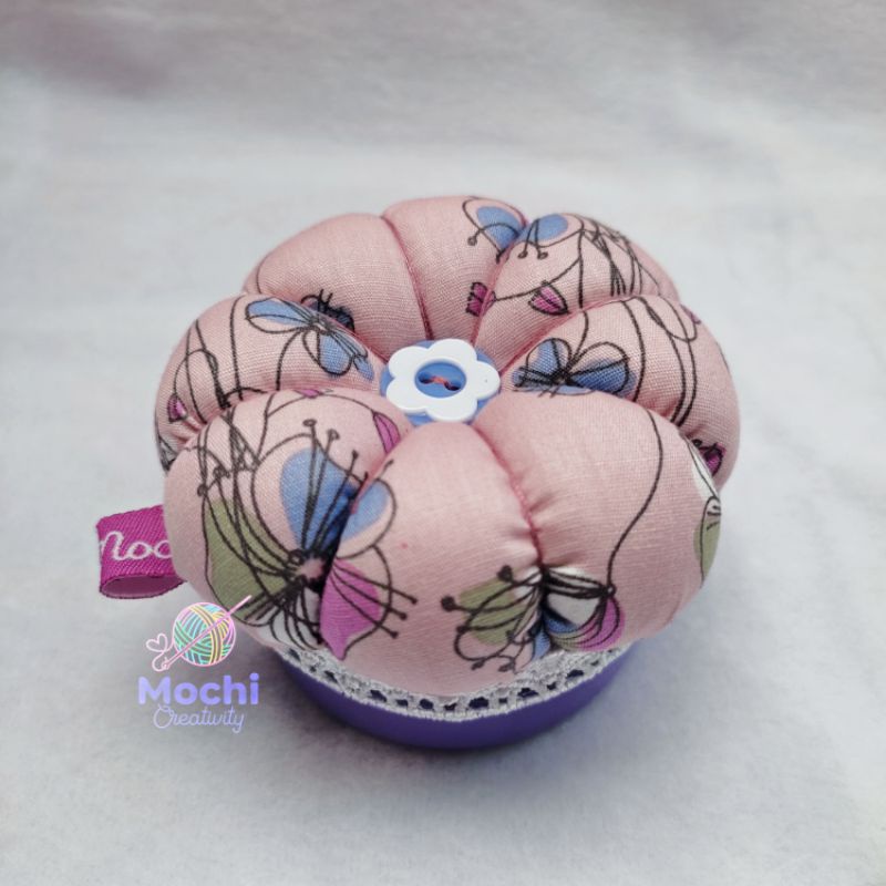 Jual Pincushion Tempat Jarum Pentul Wadah Peniti Jilbab Motif Bunga